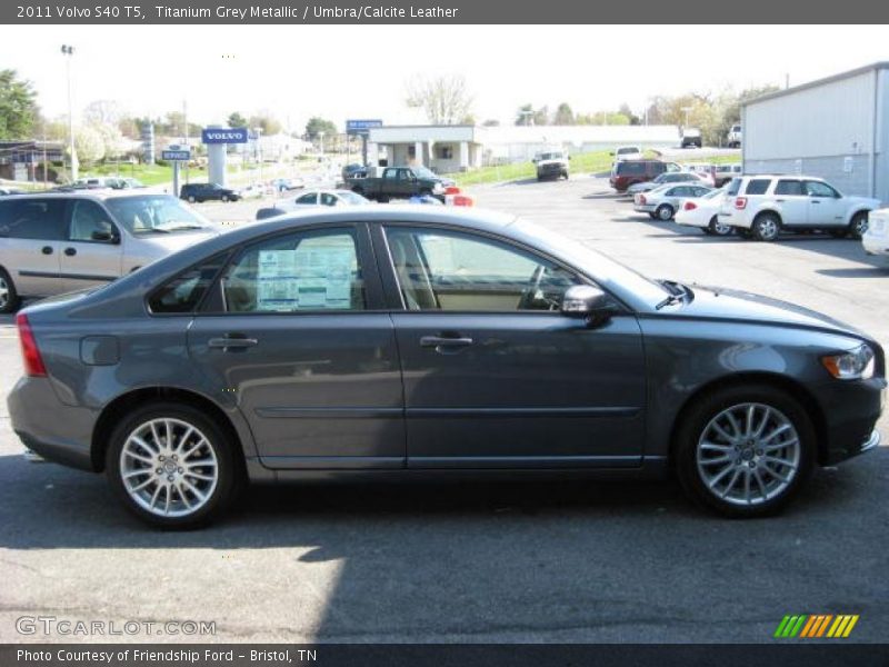Titanium Grey Metallic / Umbra/Calcite Leather 2011 Volvo S40 T5