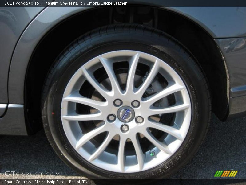Titanium Grey Metallic / Umbra/Calcite Leather 2011 Volvo S40 T5