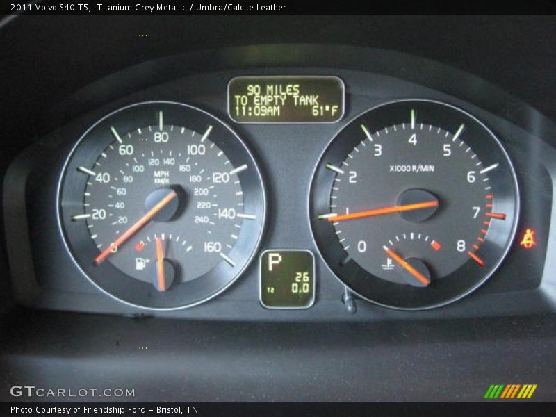  2011 S40 T5 T5 Gauges