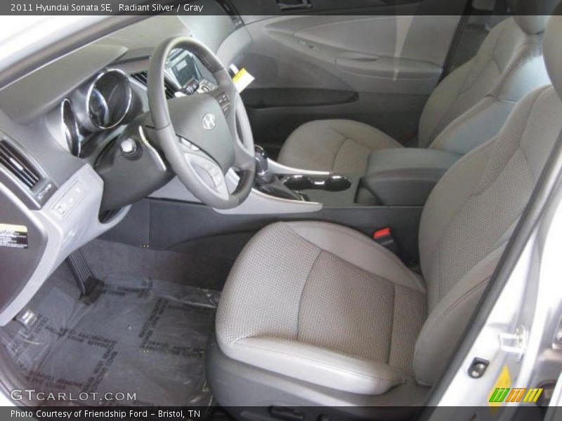 Radiant Silver / Gray 2011 Hyundai Sonata SE