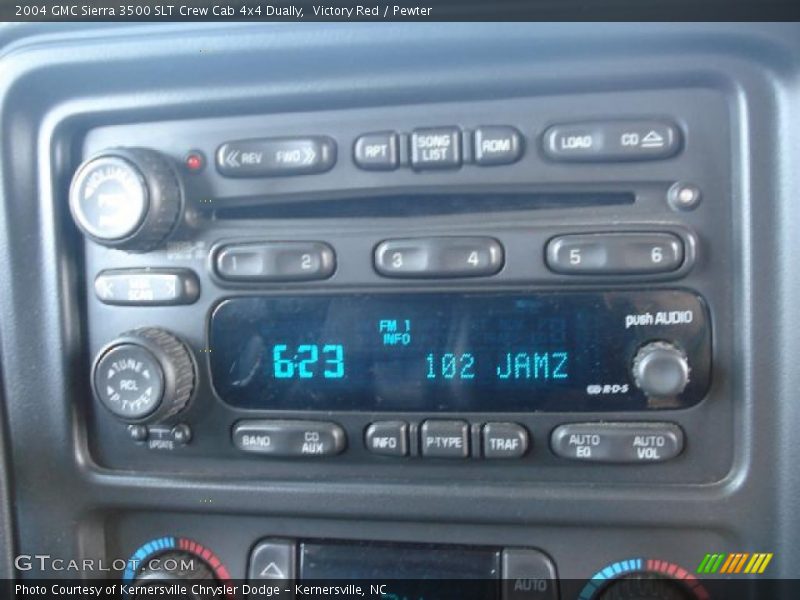 Victory Red / Pewter 2004 GMC Sierra 3500 SLT Crew Cab 4x4 Dually