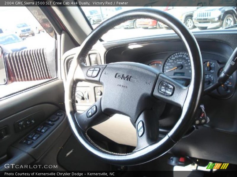 Victory Red / Pewter 2004 GMC Sierra 3500 SLT Crew Cab 4x4 Dually