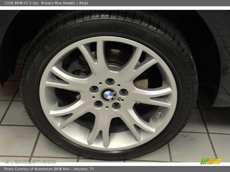Monaco Blue Metallic / Beige 2008 BMW X3 3.0si
