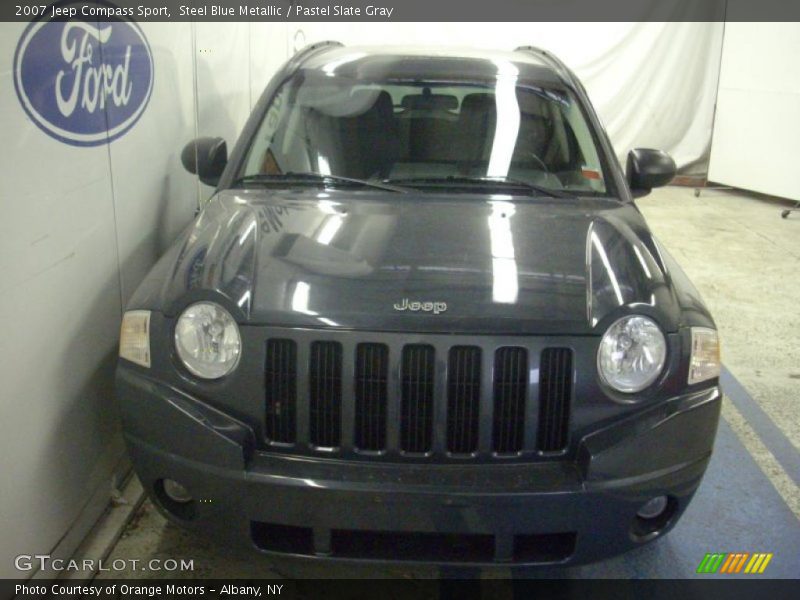 Steel Blue Metallic / Pastel Slate Gray 2007 Jeep Compass Sport