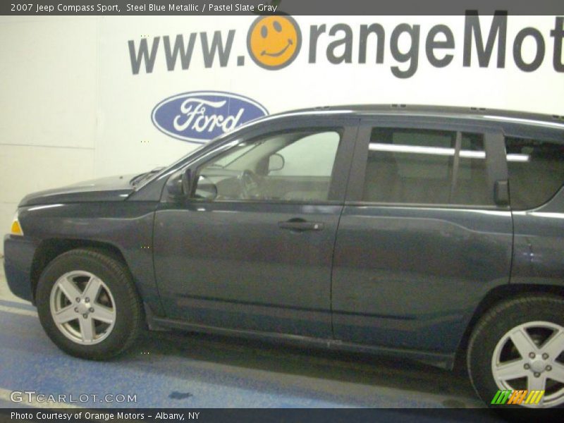 Steel Blue Metallic / Pastel Slate Gray 2007 Jeep Compass Sport