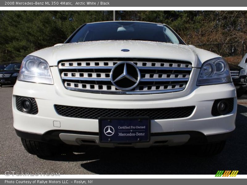 Arctic White / Black 2008 Mercedes-Benz ML 350 4Matic