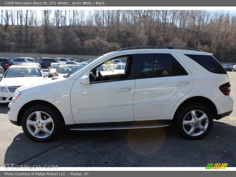 Arctic White / Black 2008 Mercedes-Benz ML 350 4Matic