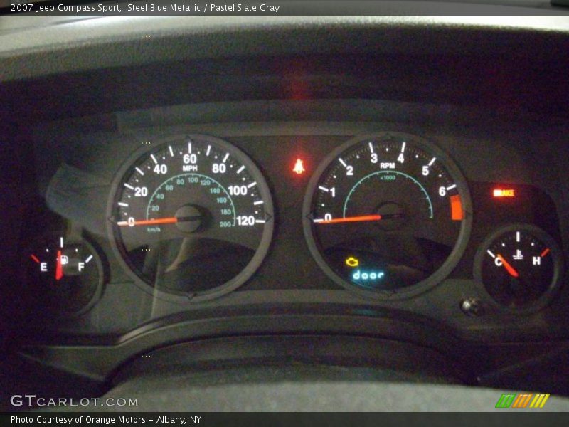 Steel Blue Metallic / Pastel Slate Gray 2007 Jeep Compass Sport