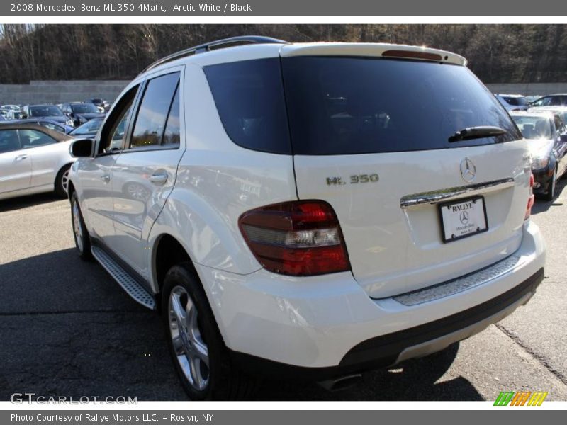Arctic White / Black 2008 Mercedes-Benz ML 350 4Matic