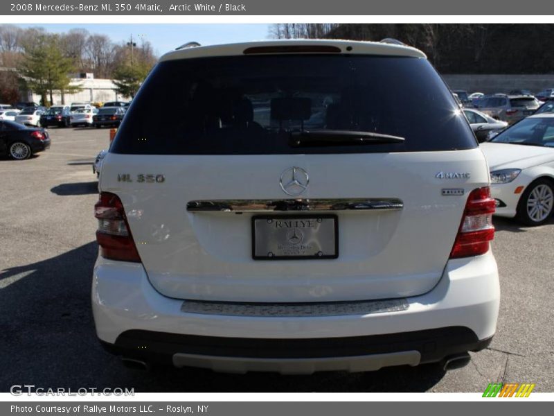 Arctic White / Black 2008 Mercedes-Benz ML 350 4Matic