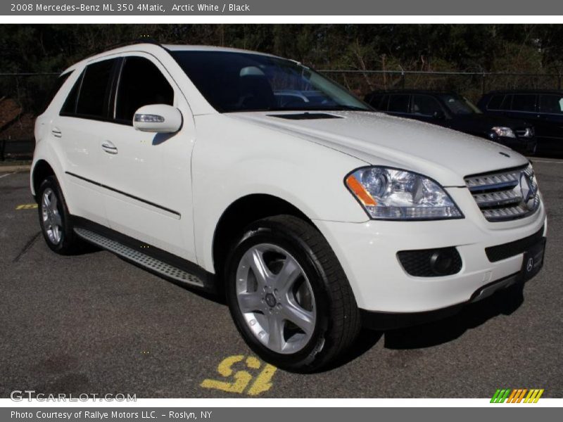Arctic White / Black 2008 Mercedes-Benz ML 350 4Matic