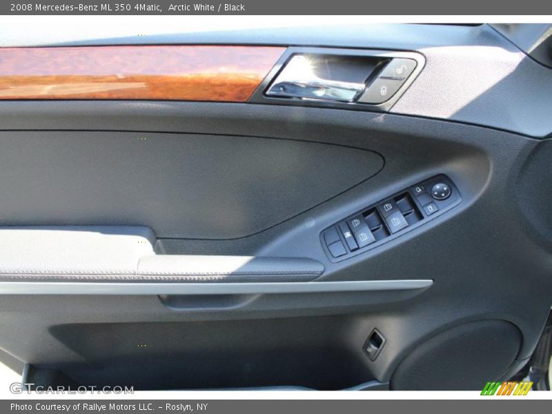 Arctic White / Black 2008 Mercedes-Benz ML 350 4Matic
