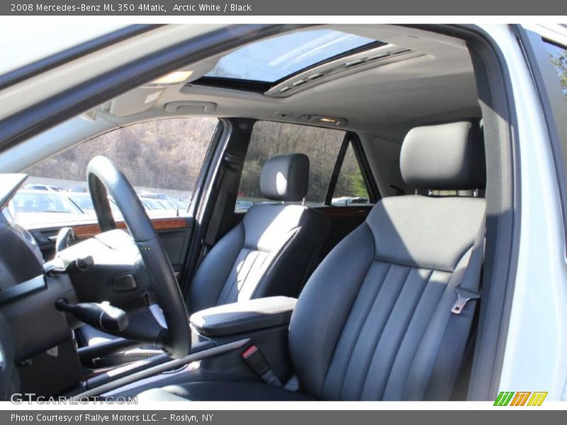 Arctic White / Black 2008 Mercedes-Benz ML 350 4Matic