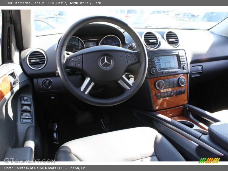 Arctic White / Black 2008 Mercedes-Benz ML 350 4Matic