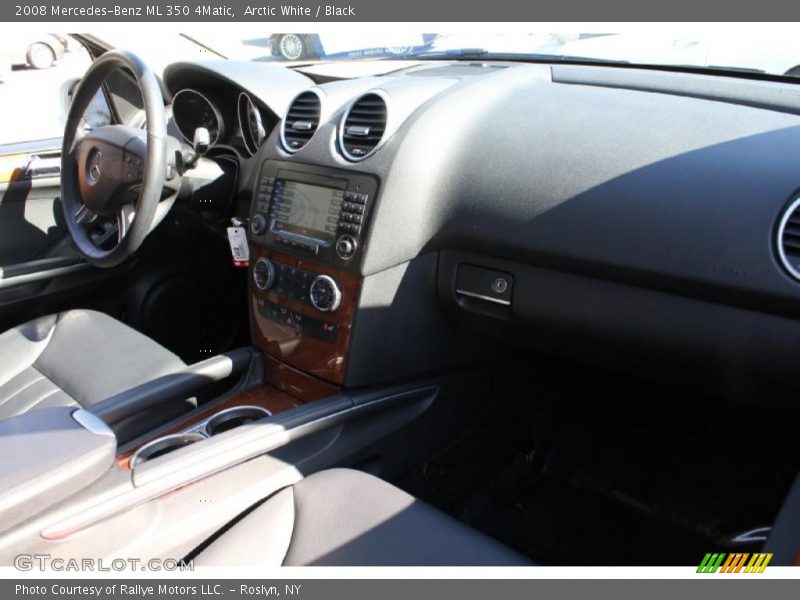 Arctic White / Black 2008 Mercedes-Benz ML 350 4Matic
