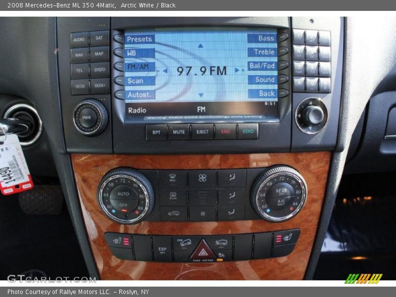 Arctic White / Black 2008 Mercedes-Benz ML 350 4Matic