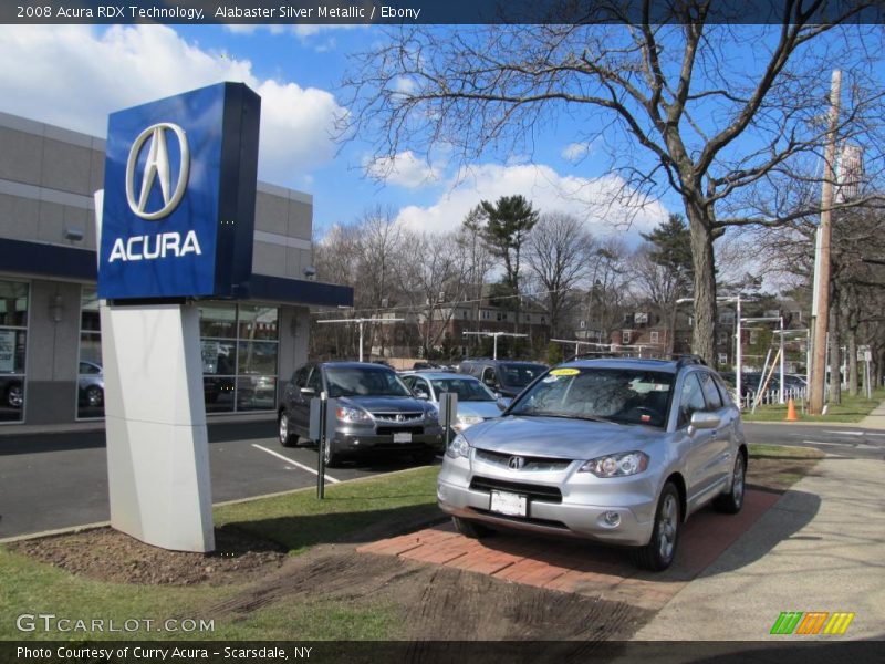 Alabaster Silver Metallic / Ebony 2008 Acura RDX Technology