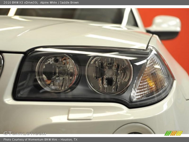 Alpine White / Saddle Brown 2010 BMW X3 xDrive30i