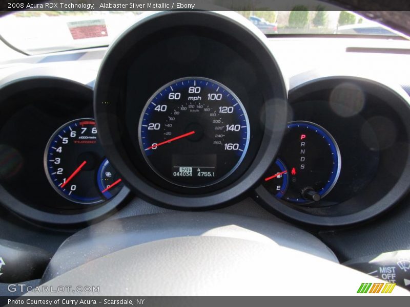 Alabaster Silver Metallic / Ebony 2008 Acura RDX Technology