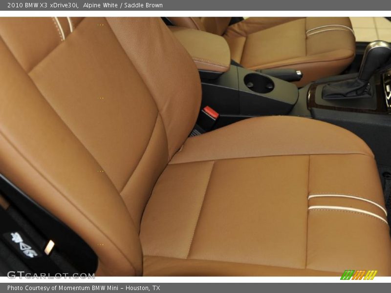 Alpine White / Saddle Brown 2010 BMW X3 xDrive30i