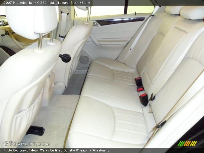 Black / Stone 2007 Mercedes-Benz C 280 4Matic Luxury