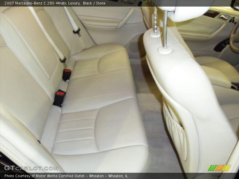 Black / Stone 2007 Mercedes-Benz C 280 4Matic Luxury