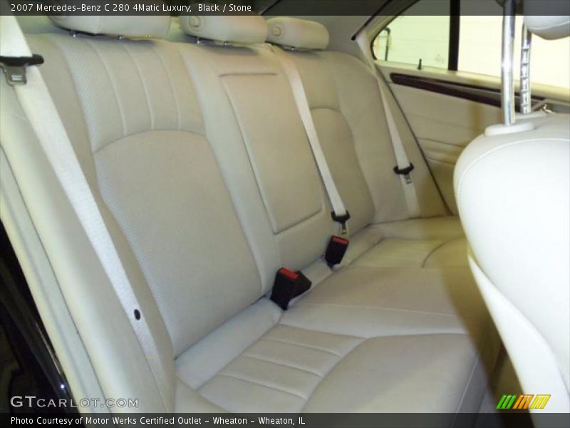 Black / Stone 2007 Mercedes-Benz C 280 4Matic Luxury