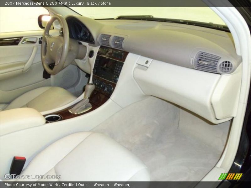Black / Stone 2007 Mercedes-Benz C 280 4Matic Luxury