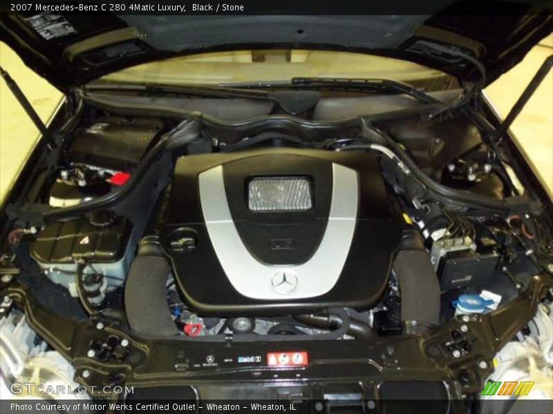 Black / Stone 2007 Mercedes-Benz C 280 4Matic Luxury