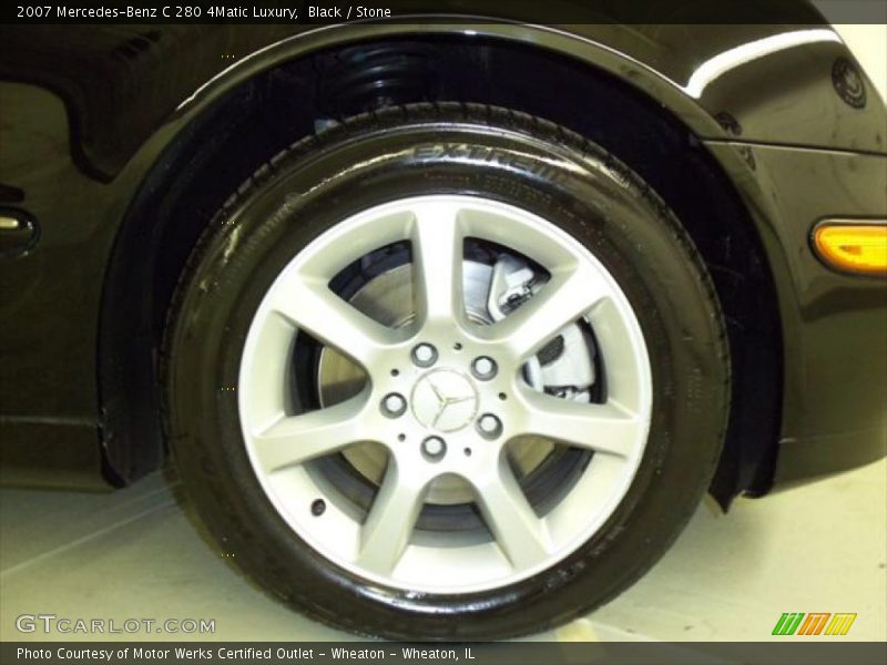 Black / Stone 2007 Mercedes-Benz C 280 4Matic Luxury