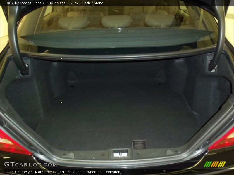 Black / Stone 2007 Mercedes-Benz C 280 4Matic Luxury