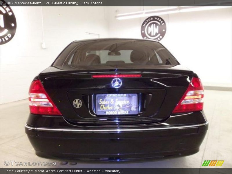 Black / Stone 2007 Mercedes-Benz C 280 4Matic Luxury