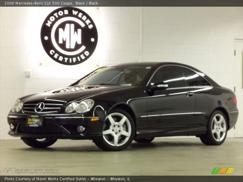 Black / Black 2006 Mercedes-Benz CLK 500 Coupe