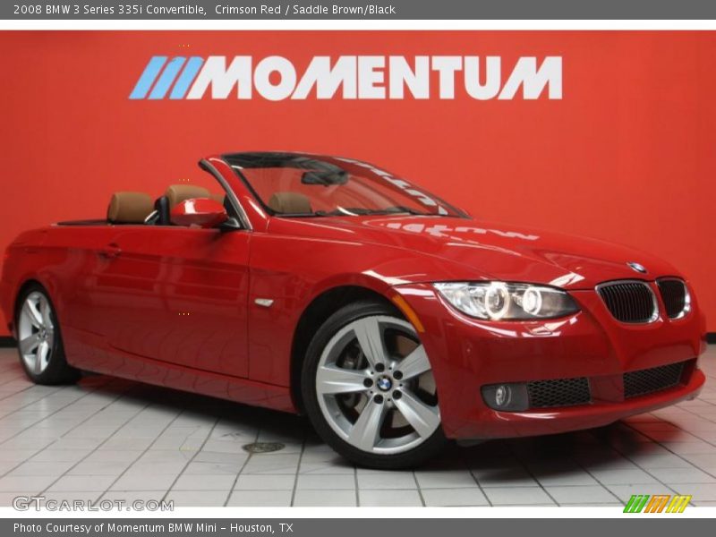 Crimson Red / Saddle Brown/Black 2008 BMW 3 Series 335i Convertible