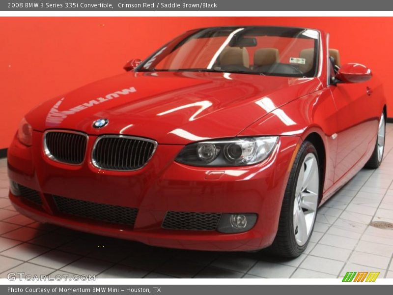 Crimson Red / Saddle Brown/Black 2008 BMW 3 Series 335i Convertible