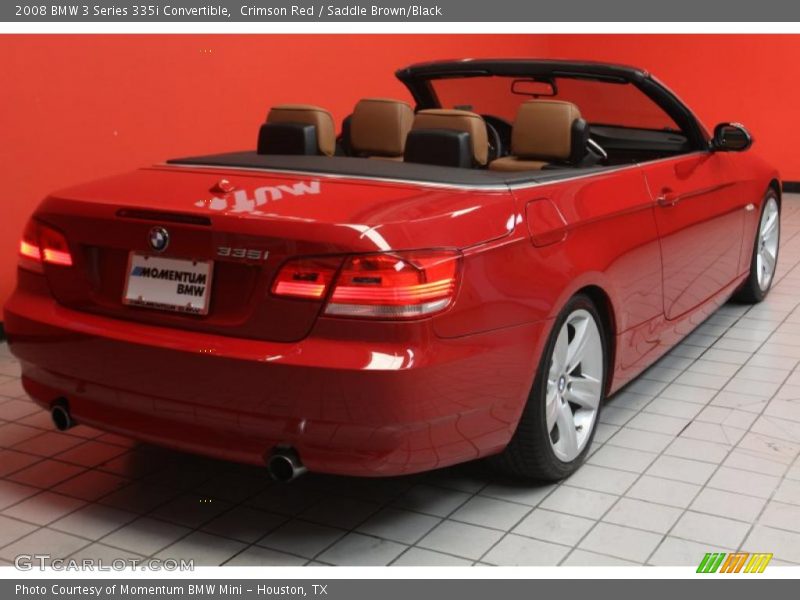 Crimson Red / Saddle Brown/Black 2008 BMW 3 Series 335i Convertible