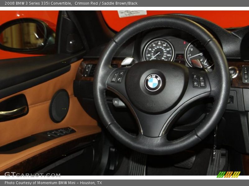 Crimson Red / Saddle Brown/Black 2008 BMW 3 Series 335i Convertible