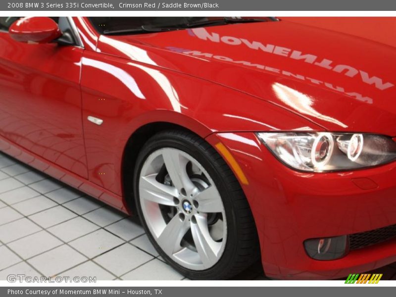 Crimson Red / Saddle Brown/Black 2008 BMW 3 Series 335i Convertible