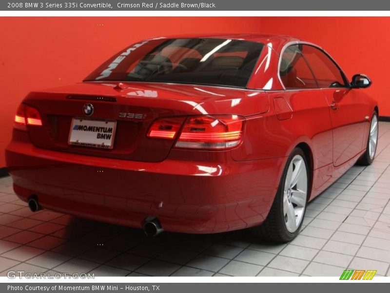Crimson Red / Saddle Brown/Black 2008 BMW 3 Series 335i Convertible