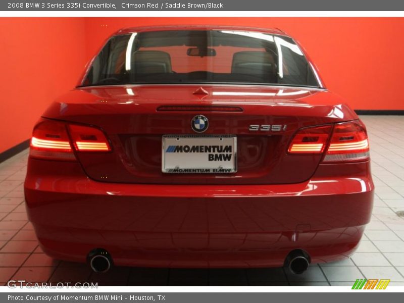 Crimson Red / Saddle Brown/Black 2008 BMW 3 Series 335i Convertible