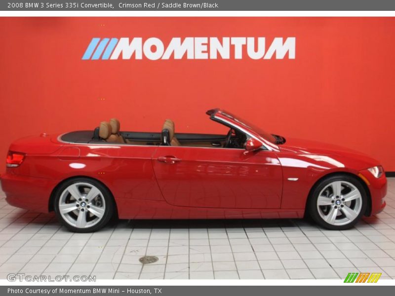 Crimson Red / Saddle Brown/Black 2008 BMW 3 Series 335i Convertible