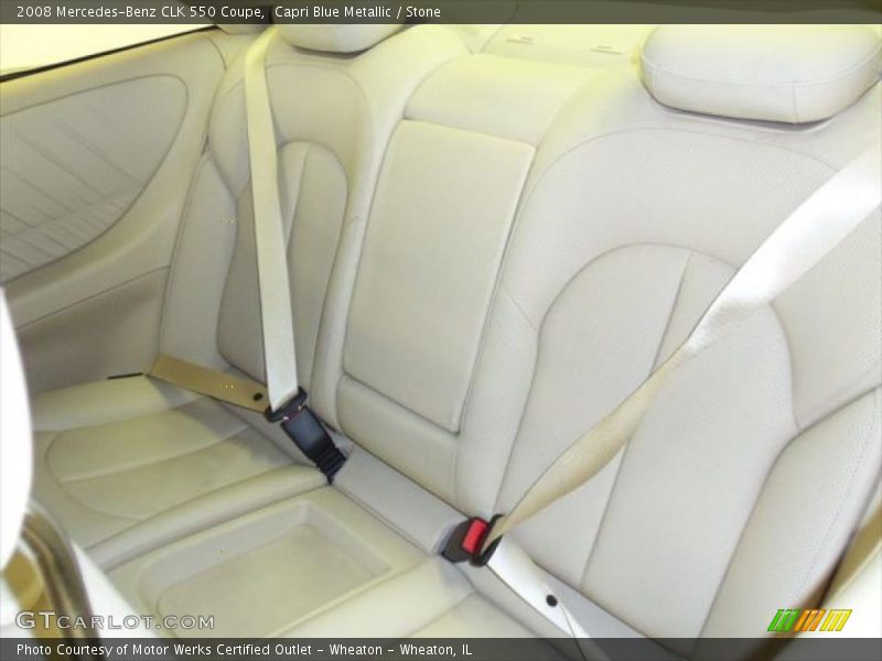 Capri Blue Metallic / Stone 2008 Mercedes-Benz CLK 550 Coupe