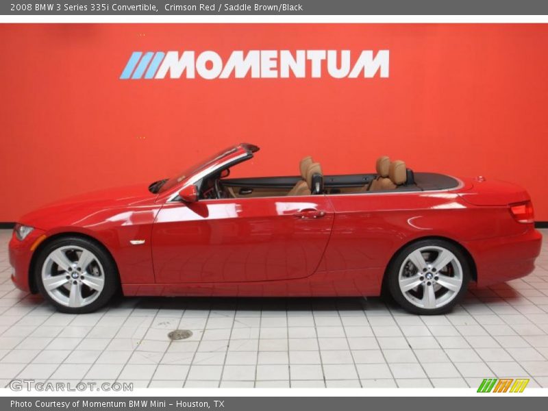 Crimson Red / Saddle Brown/Black 2008 BMW 3 Series 335i Convertible