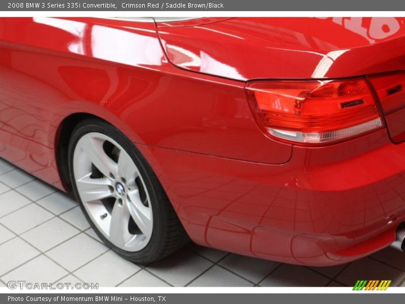 Crimson Red / Saddle Brown/Black 2008 BMW 3 Series 335i Convertible