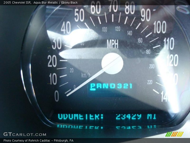 Aqua Blur Metallic / Ebony Black 2005 Chevrolet SSR