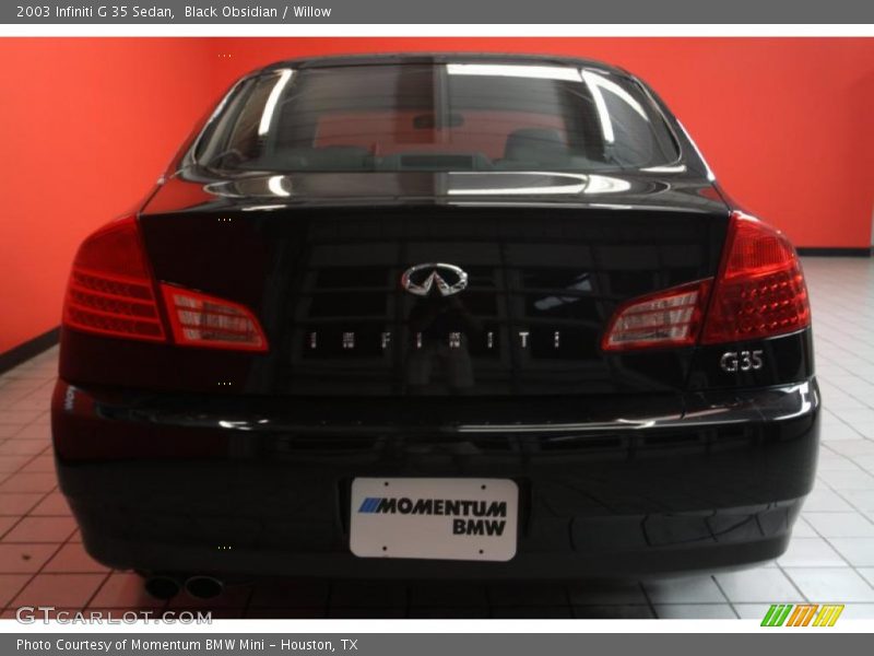 Black Obsidian / Willow 2003 Infiniti G 35 Sedan