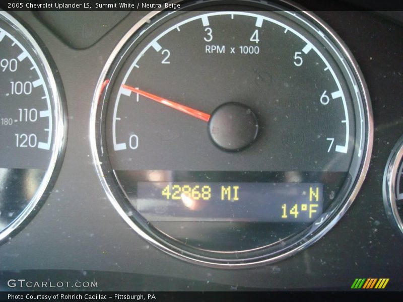 Summit White / Neutral Beige 2005 Chevrolet Uplander LS