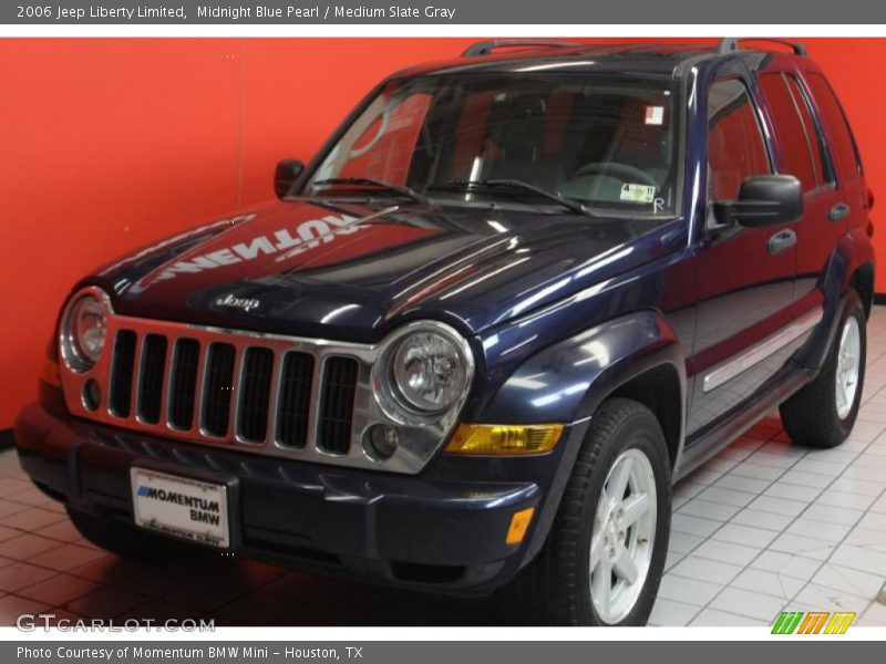 Midnight Blue Pearl / Medium Slate Gray 2006 Jeep Liberty Limited