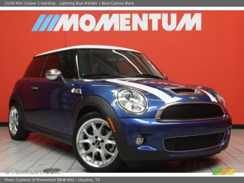 Lightning Blue Metallic / Blue/Carbon Black 2008 Mini Cooper S Hardtop