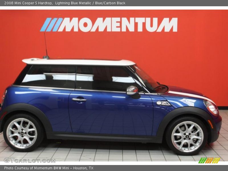Lightning Blue Metallic / Blue/Carbon Black 2008 Mini Cooper S Hardtop